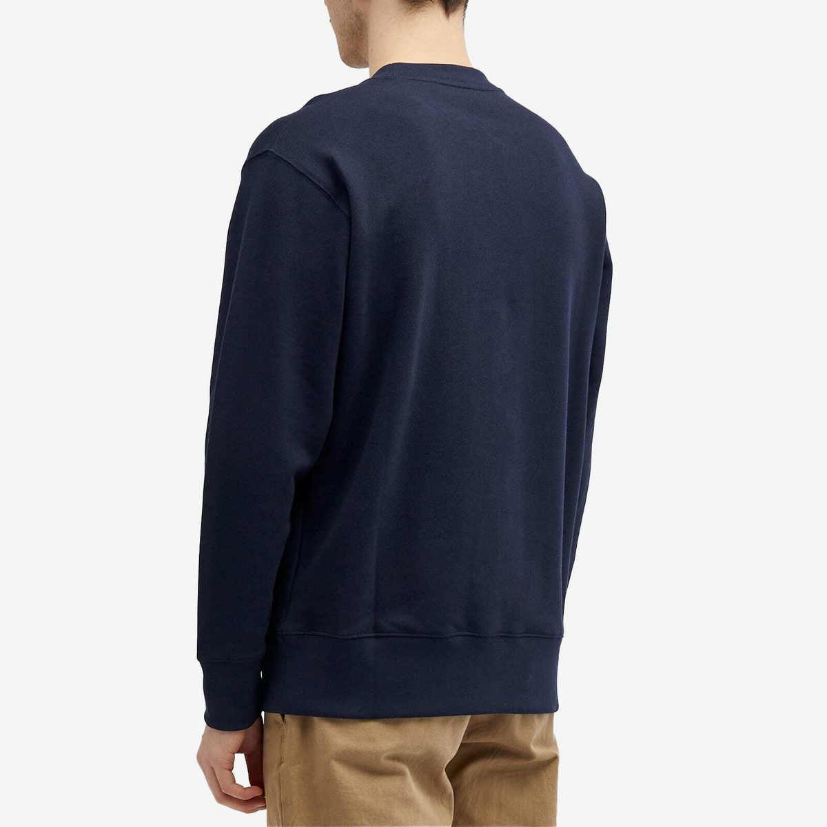 Norse Projects Men's Arne Relaxed Paint N Logo Crew Sweatshirt in Dark ...