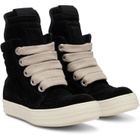 Rick Owens Black Tower Jumbolaced Geobasket Sneakers