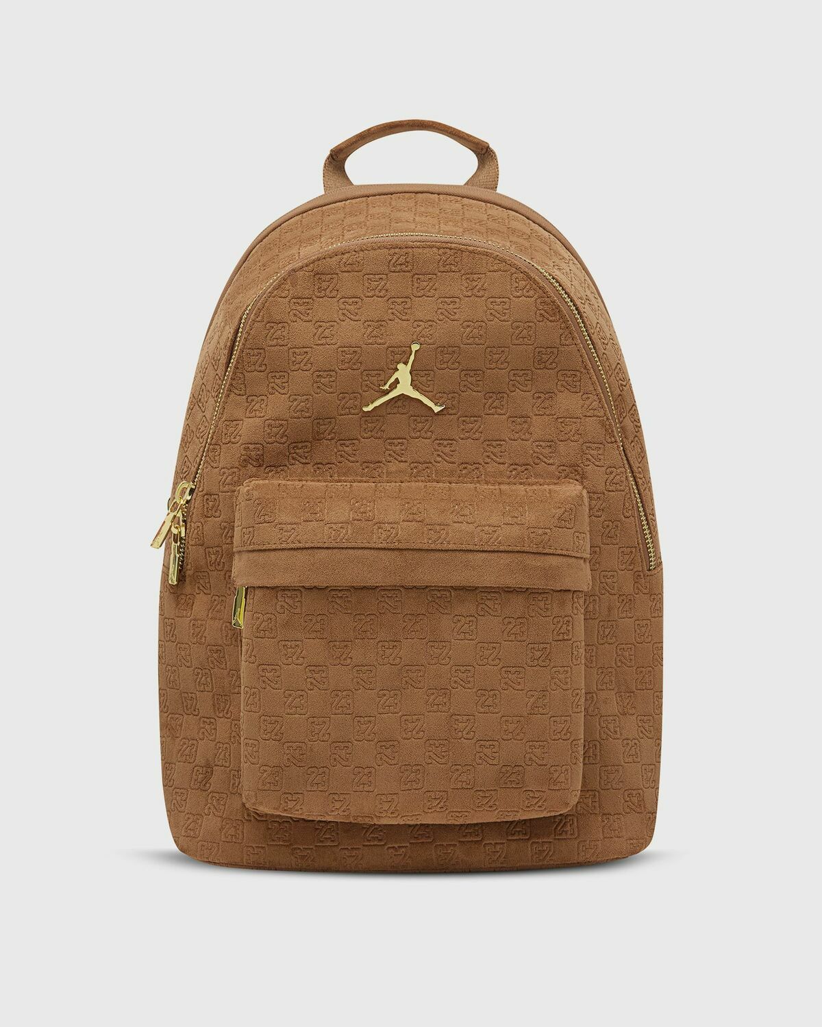 SUEDE MONOGRAM BACKPACK