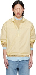 AURALEE Yellow Half-Zip Jacket