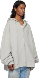 Maison Margiela Gray Numeric Logo Hoodie