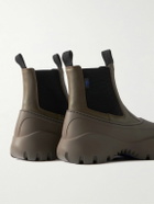 Burberry - Leather and Rubber Chelsea Boots - Green