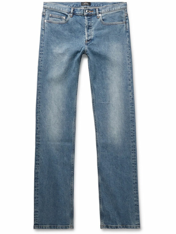 Photo: A.P.C. - New Standard Straight-Leg Dry Selvedge Jeans - Blue