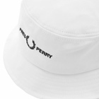 Fred Perry Authentic Men's Twill Bucket Hat in Snow White