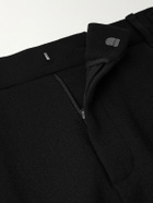 Amomento - Martin Straight-Leg Pleated Wool-Blend Trousers - Black