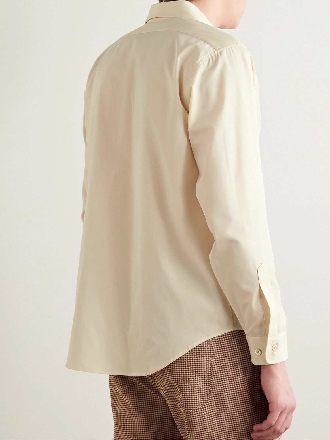 Small Talk - Printed Cotton-Poplin Shirt - Neutrals