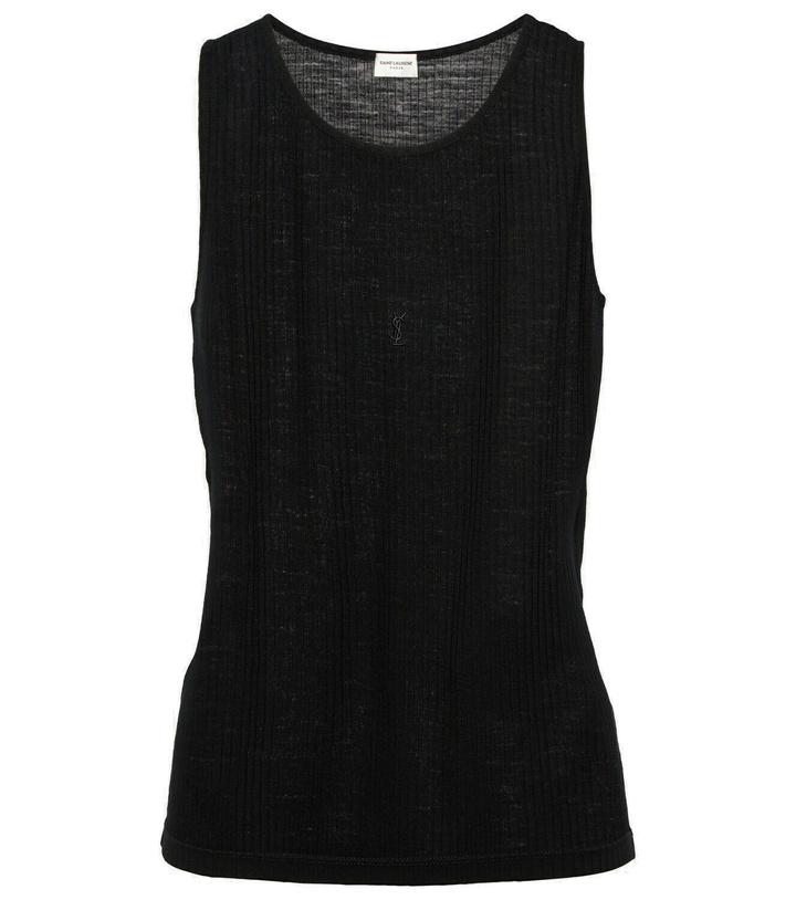 Photo: Saint Laurent Knitted wool tank top