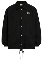 Bode Logo-embroidered Cotton-twill Track Jacket Black
