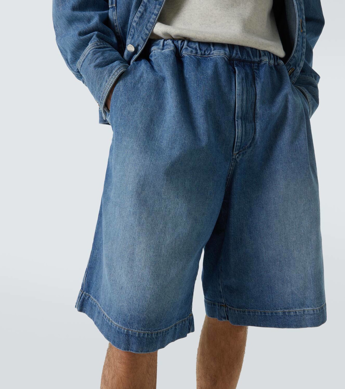 Plan C Denim Bermuda shorts