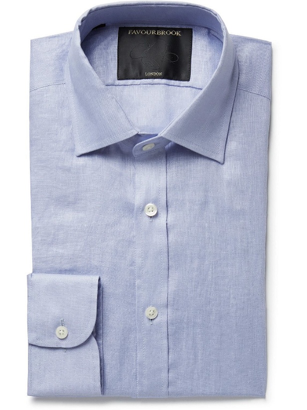 Photo: Favourbrook - Linen Shirt - Blue