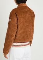 Moncler Blageon Reversible Padded Corduroy Jacket Brown