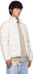 Moncler White Baudinet Down Jacket