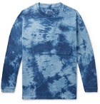 Blue Blue Japan - Indigo Tie-Dyed Loopback Cotton-Jersey Sweatshirt - Blue
