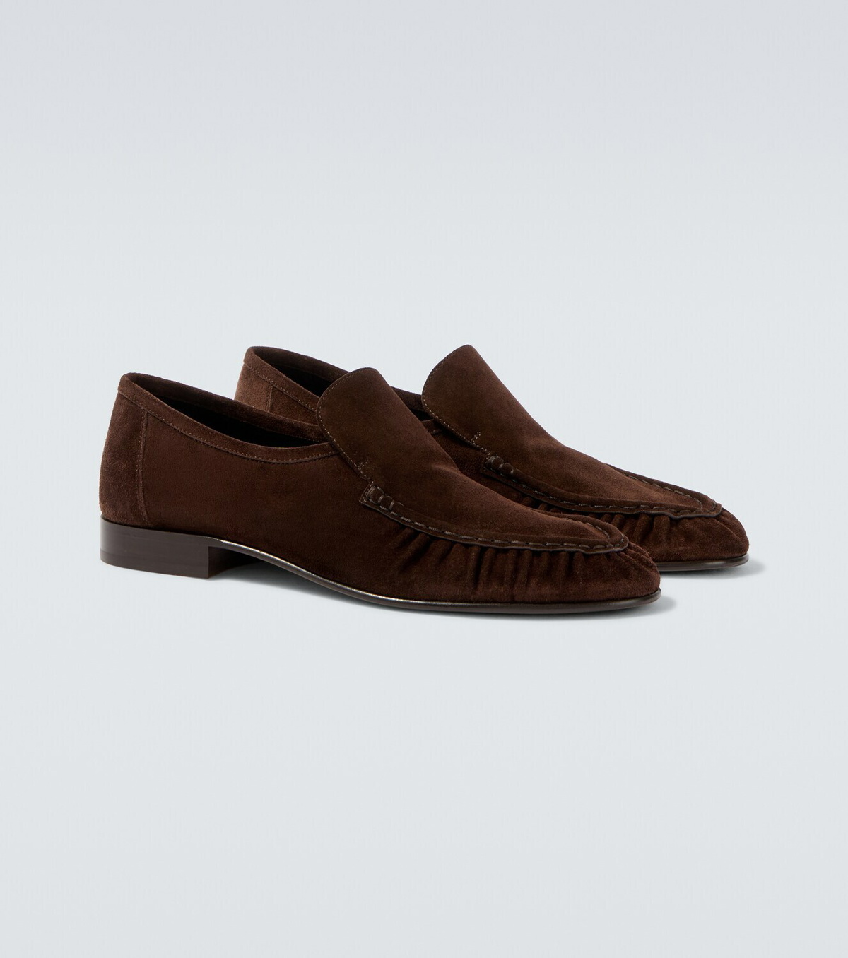 The Row Soft Two suede loafers