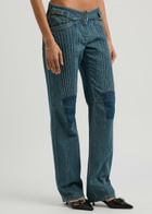 Knwls Panelled Straight-leg Jeans Navy
