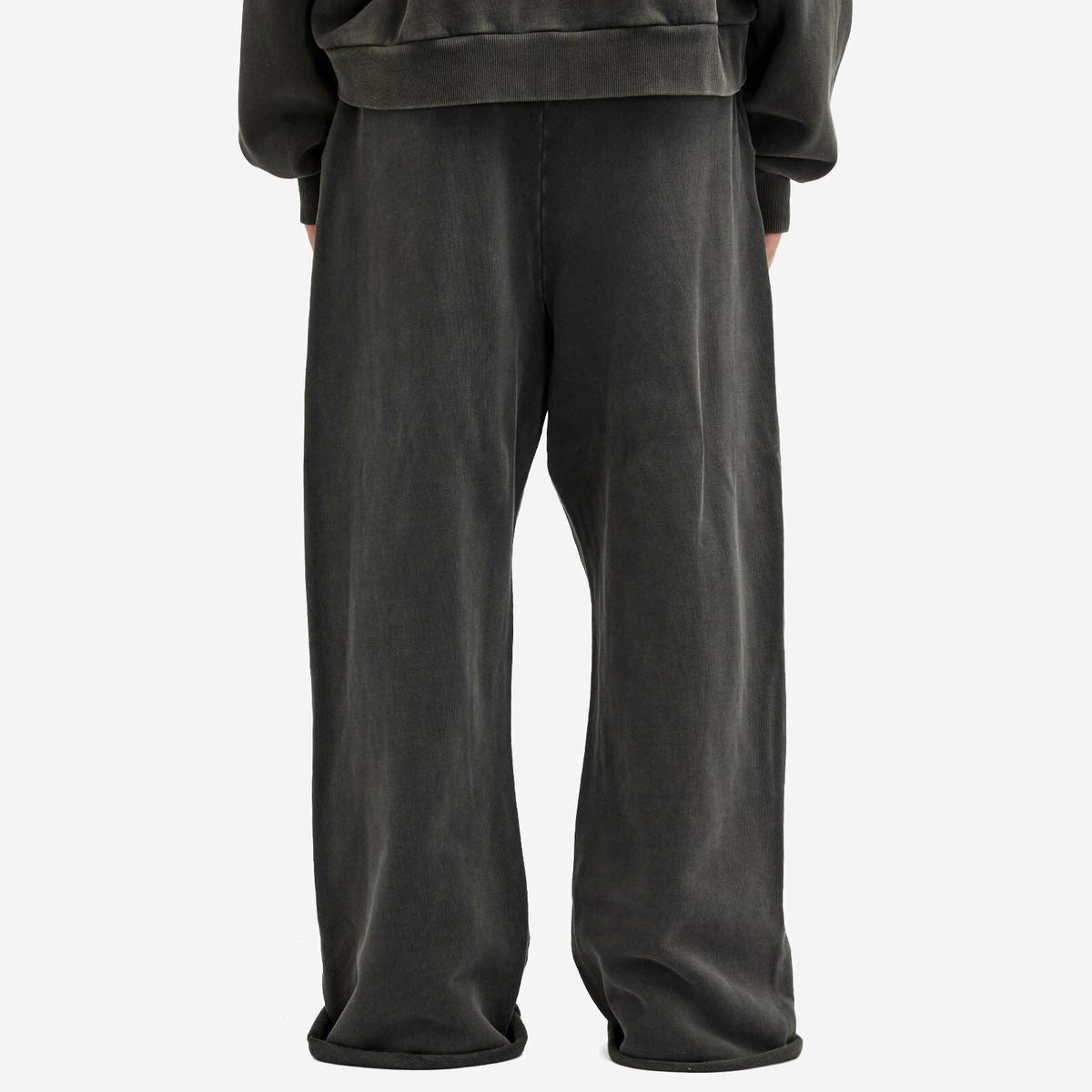Entire Studios Men's Full Sweat Pants in Washed Black Entire