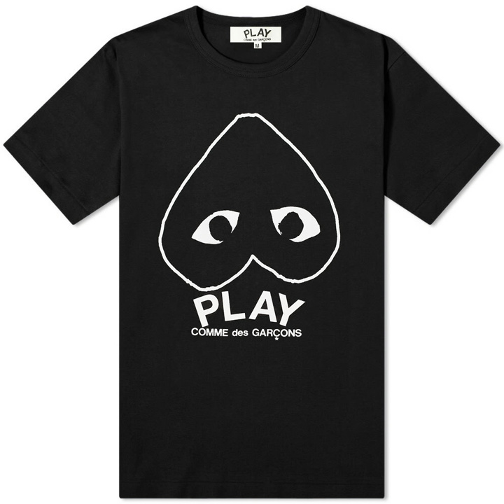 Photo: Comme des Garçons Play Men's Inverted Heart Logo T-Shirt in Black