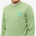 Wood Wood Men's Kevin Lambswool Crew Knit in Pale Green