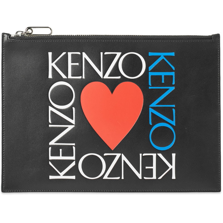 Photo: Kenzo Square Logo Heart Pouch