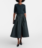 'S Max Mara Cropped cotton, silk and cashmere cardigan