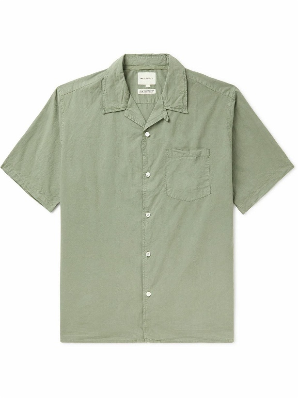 Photo: Norse Projects - Carsten Convertible-Collar Cotton and TENCEL™ Lyocell-Blend Shirt - Green