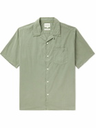 Norse Projects - Carsten Convertible-Collar Cotton and TENCEL™ Lyocell-Blend Shirt - Green