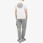 Stone Island Men's Badge Back Print T-Shirt in White