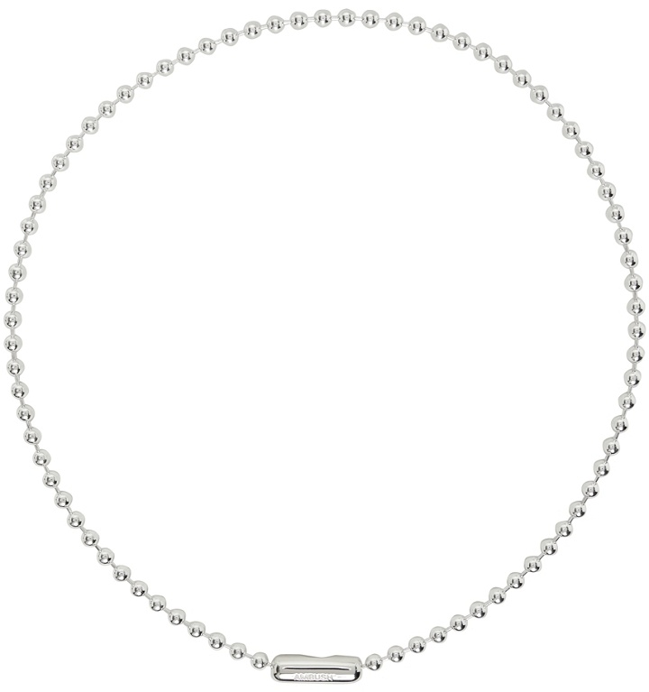 Photo: AMBUSH Silver Ball Chain Necklace