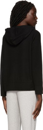 Vince Black Cashmere Zip-Up Hoodie