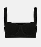 Galvan Nyx knit bralette