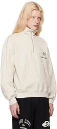 Kijun Gray Half-Zip Sweatshirt