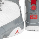 Air Jordan Men's 9 Retro Sneakers in White/Fire Red