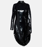 Stella McCartney Draped sequined minidress