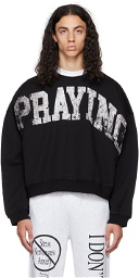 Praying Black Faded Sweatshirt
