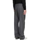 MM6 Maison Margiela Gray Pleated Cotton Wool Trousers