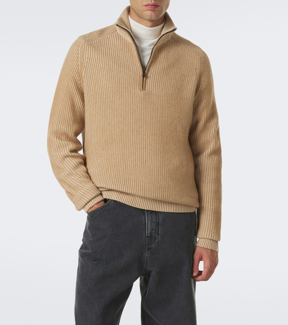 Bogner Dwayne wool and cashmere half-zip sweater