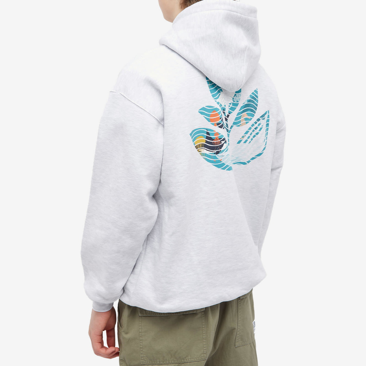 Magenta Men's Deep Plant Hoodie in Ash