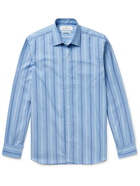 Turnbull & Asser - Striped Cotton-Poplin Shirt - Blue