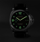 Panerai - Luminor Marina 1950 3 Days Acciaio 44mm Stainless Steel and Leather Watch - Black