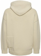 TEN C - Hooded Wool Blend Knit Sweater
