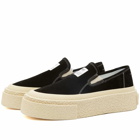 Maison Margiela Men's Oversized Sole Slip-On Sneakers in Black