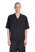 120% Lino Shirt In Black Linen