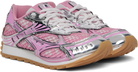 Bottega Veneta Pink & Silver Orbit Sneakers