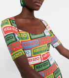Kenzo - Logo printed jersey minidress