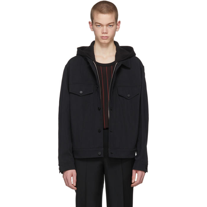 Alexander Wang Black Classic Black Trucker Jacket