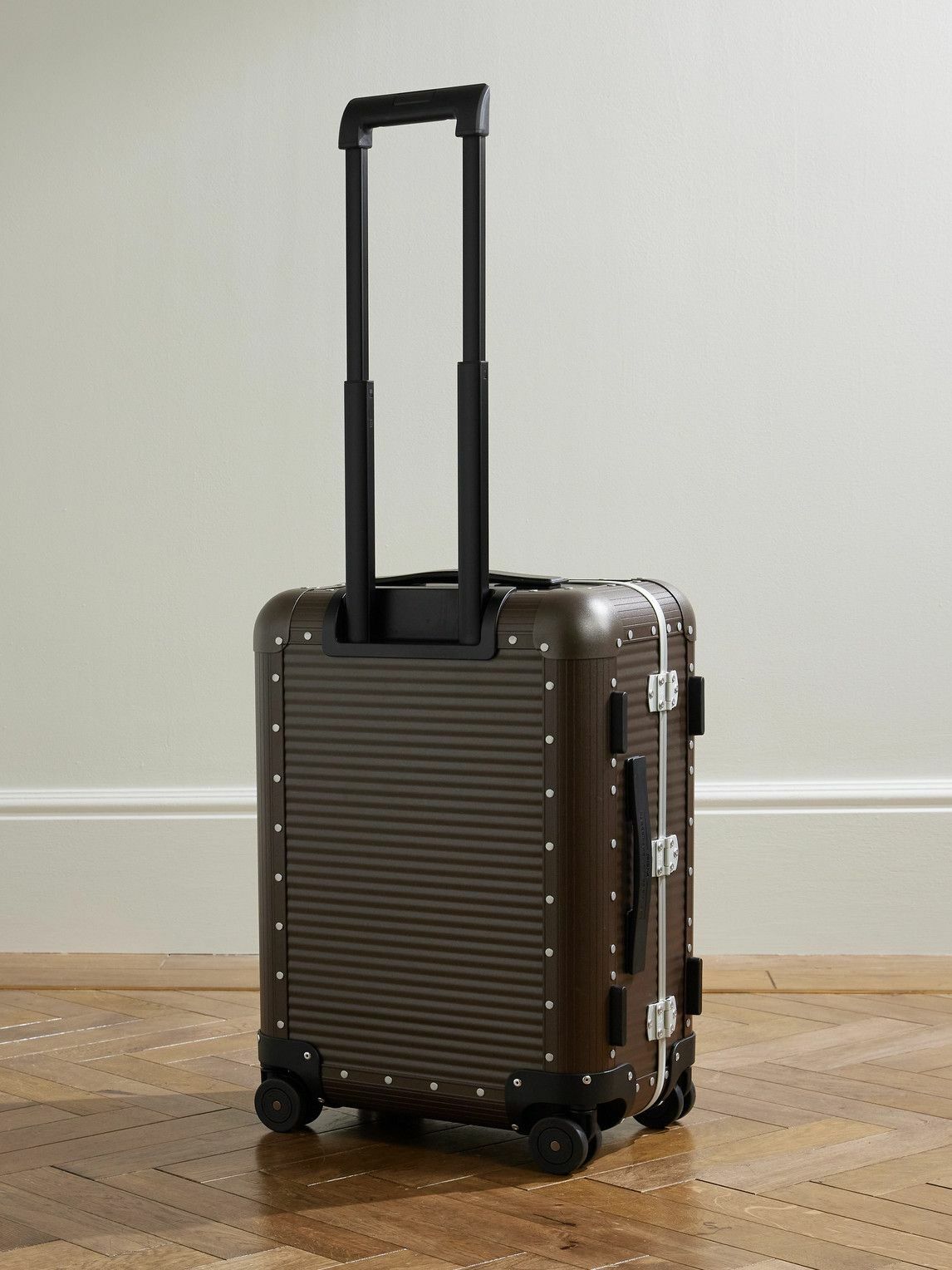 FPM Milano - Bank Spinner 55cm Rubber-Trimmed Aluminum Suitcase