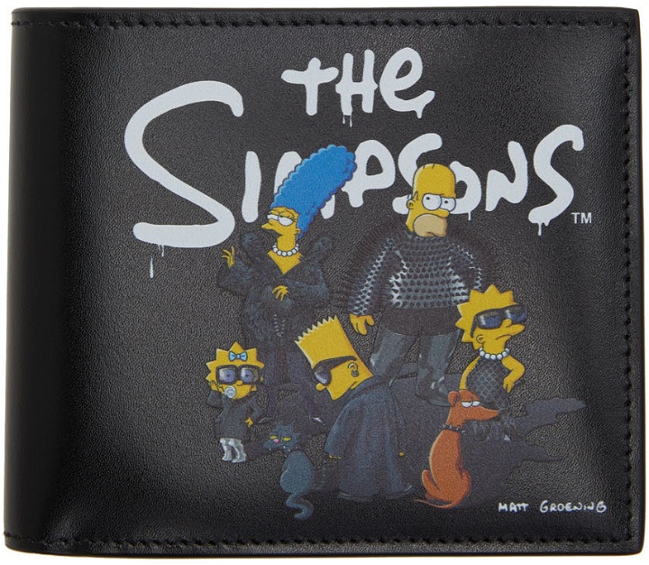 Photo: Balenciaga Black The Simpsons Edition Essential Wallet