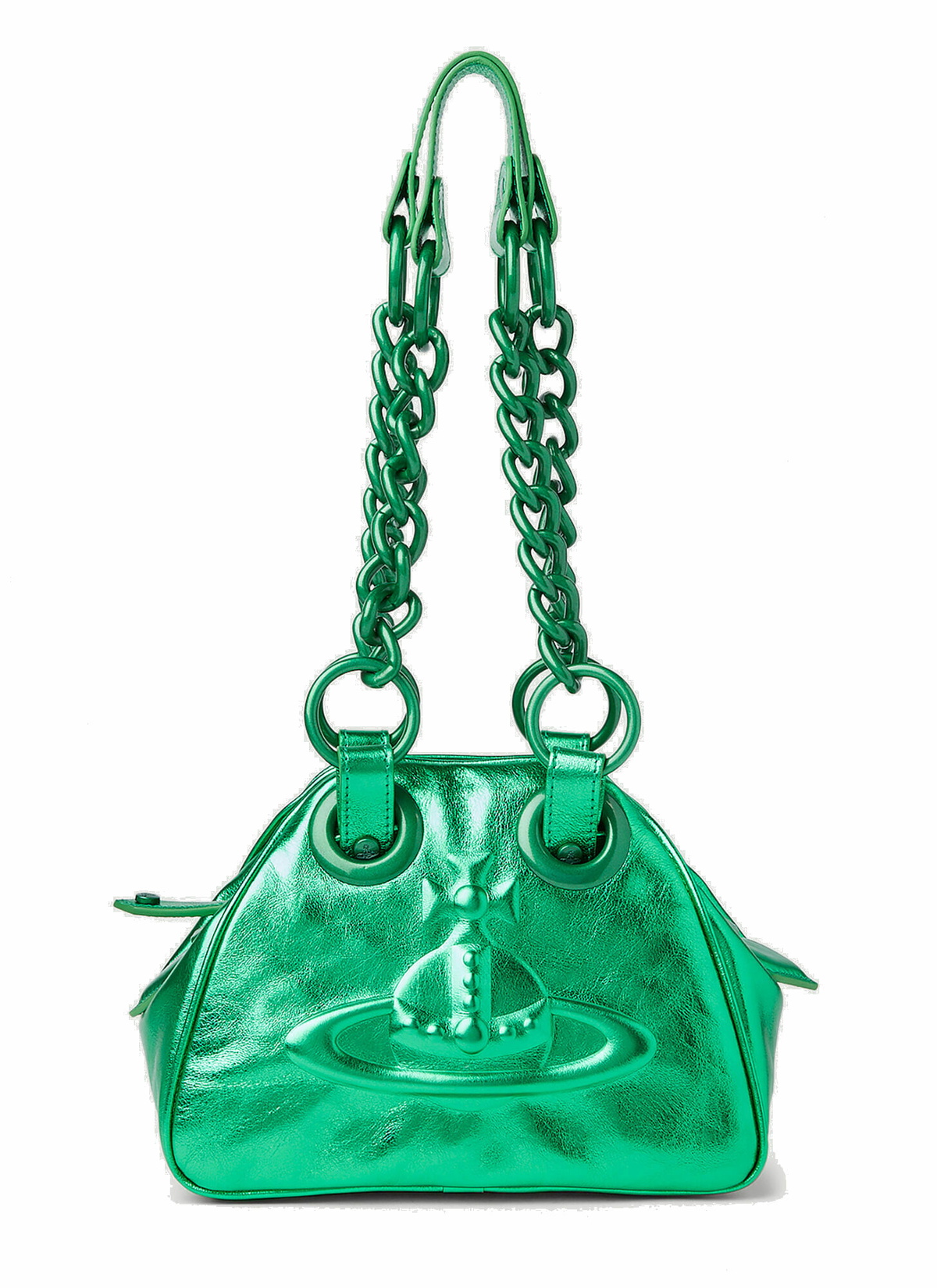 Vivienne Westwood - Archive Orb Chain Shoulder Bag in Green