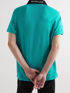 Moncler - Logo-Appliquéd Cotton-Piqué Polo Shirt - Green