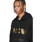 Moschino Black and Gold Couture Hoodie
